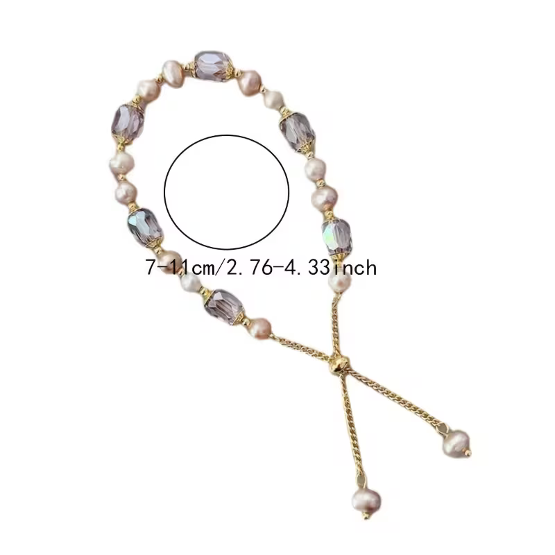 Elegant Champagne Pearl Bracelet