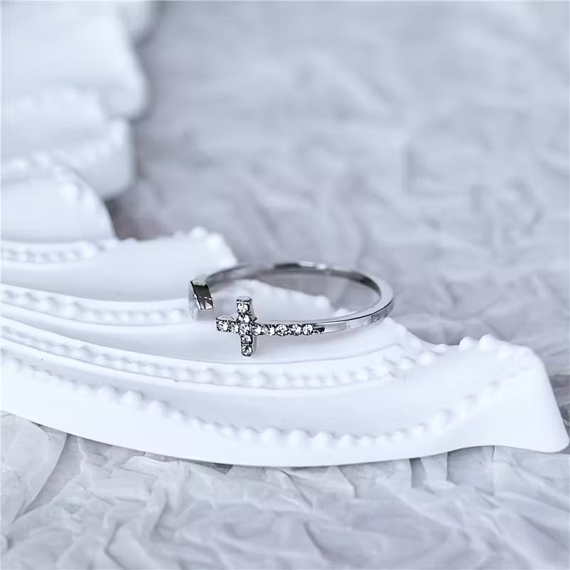 Romantic Adjustable Heart Zirconia Ring