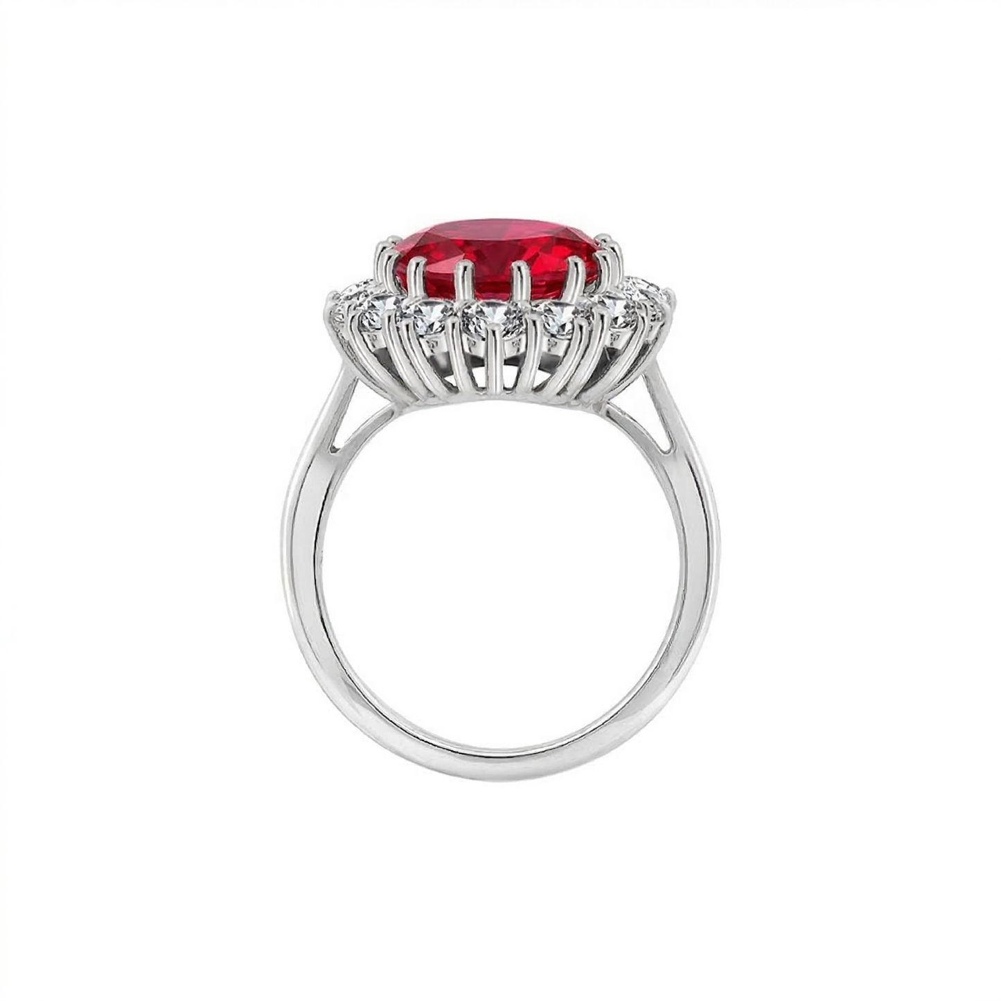 **Sophisticated Scarlet Ruby Gold Ring**