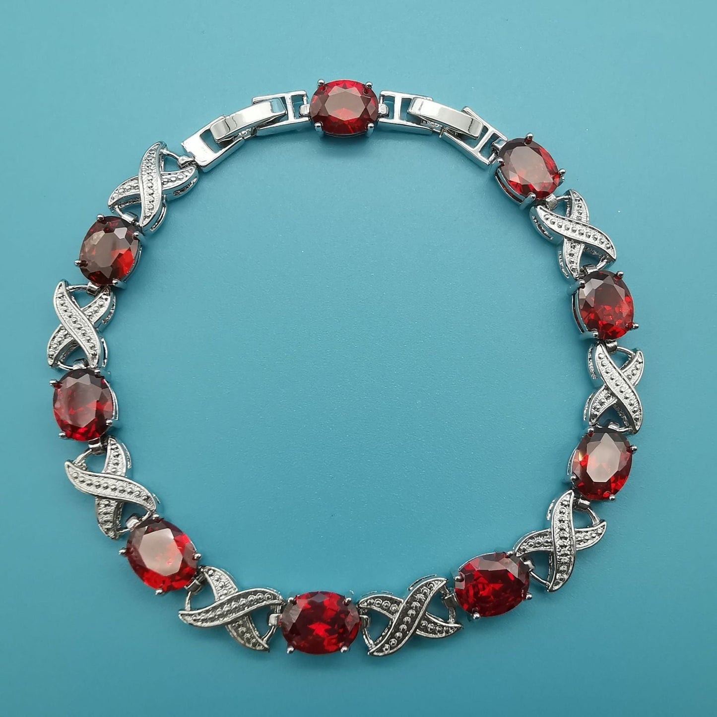 Elegant Hand-Set Crystal Bracelet