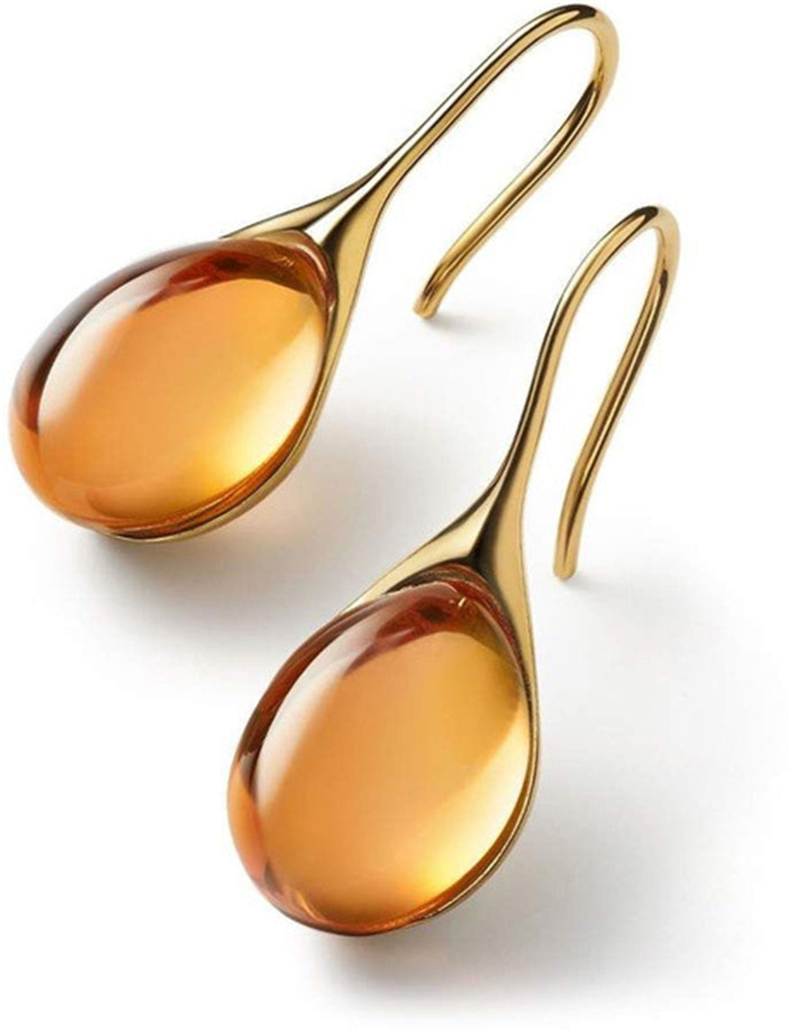 Glass Teardrop Earrings