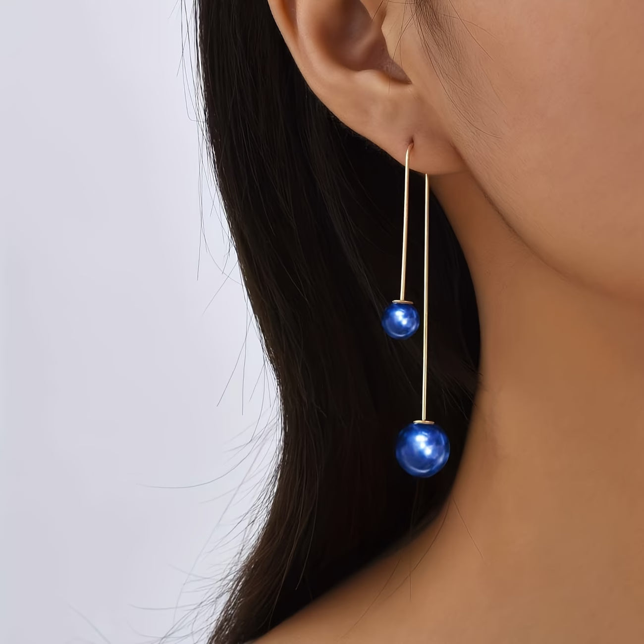 Radiant Bleu Statement Earrings