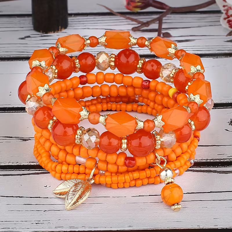 Elegant Crown Turquoise Bracelet Set