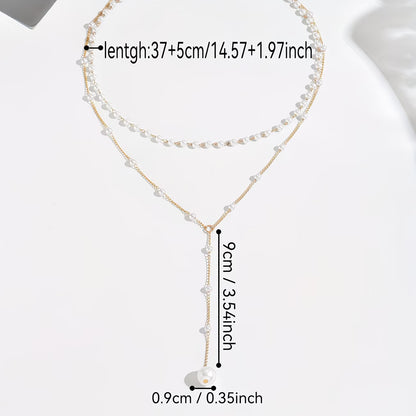 The Layered Pearl Strand Necklace