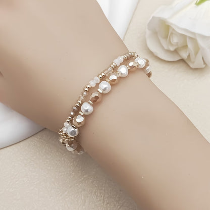 Bohemian Pearl Turquoise Bracelet Set