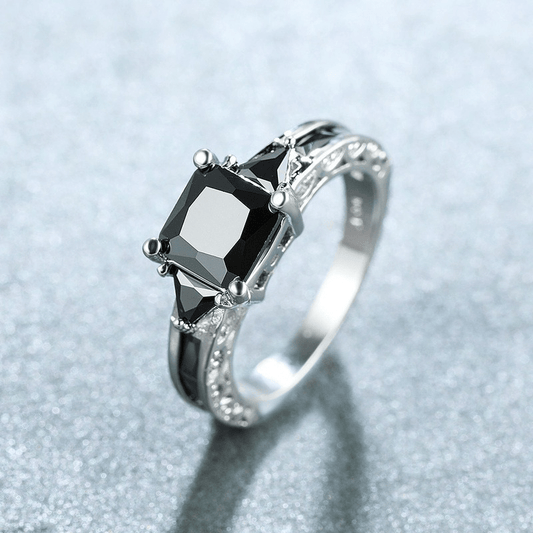 Elegant Synthetic Zircon Eternity Ring
