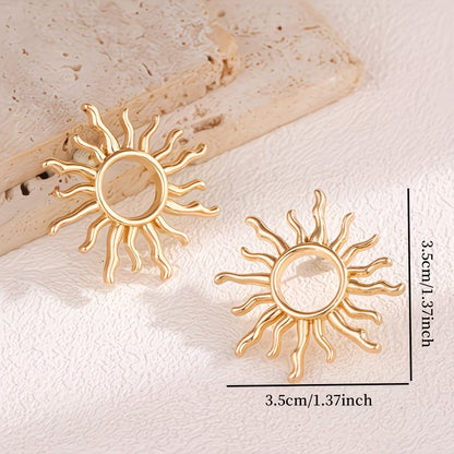 Elegant Sunflower Earrings