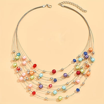 Boho Multi-Layered Pearl Set