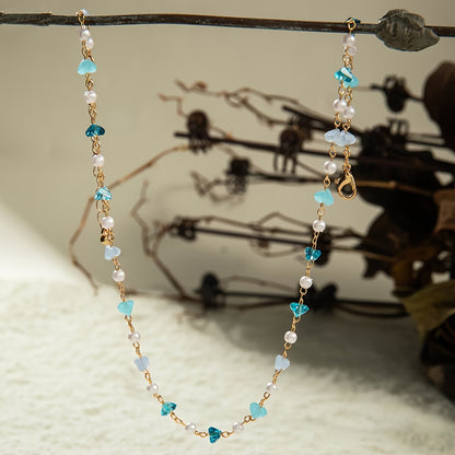 Subtle Pearl and Turquoise Bead Bracelet