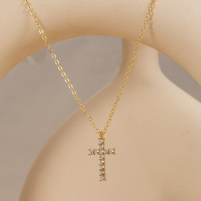 Delicate Cross Pendant Necklace