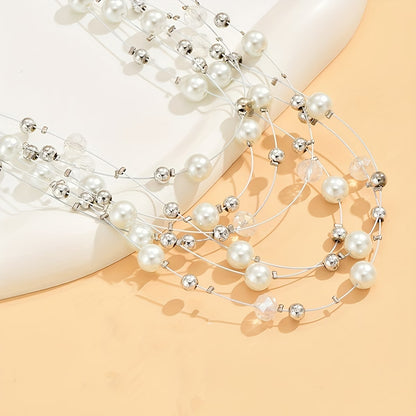 Boho Multi-Layered Pearl Set