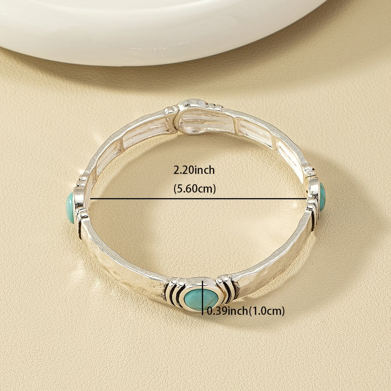 Bohemian Silver Turquoise Bracelet
