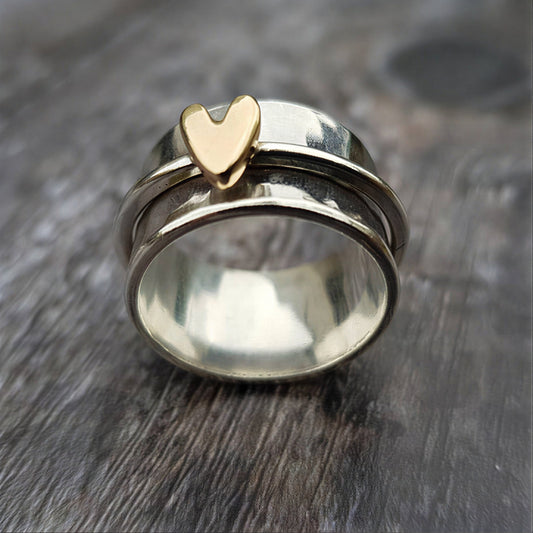 Golden Heart Ring