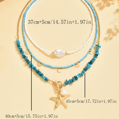 Premium Pearl and Turquoise Coastal Bracelet