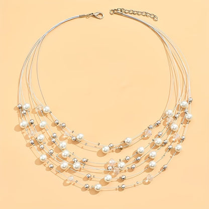 Boho Multi-Layered Pearl Set
