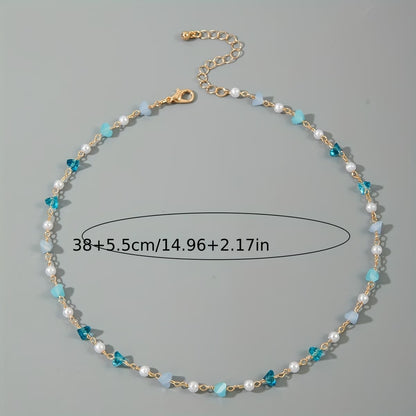 Subtle Pearl and Turquoise Bead Bracelet
