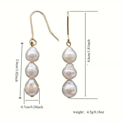 Elegant Baroque Pearl Earrings