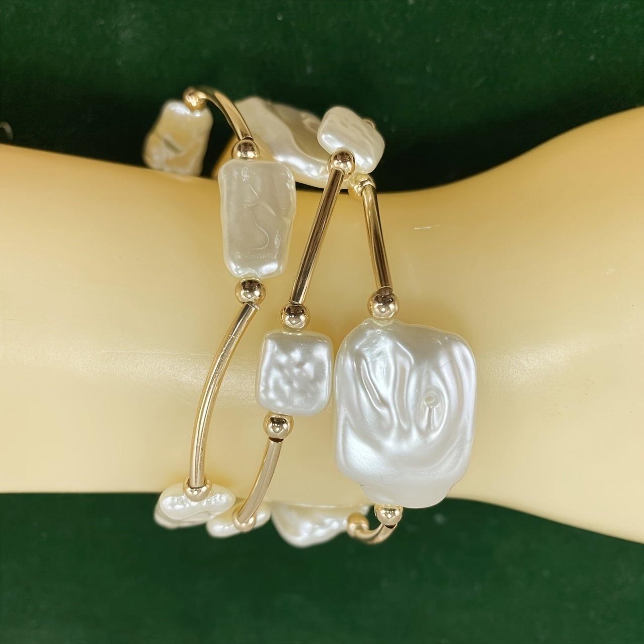 The three bangles worn together