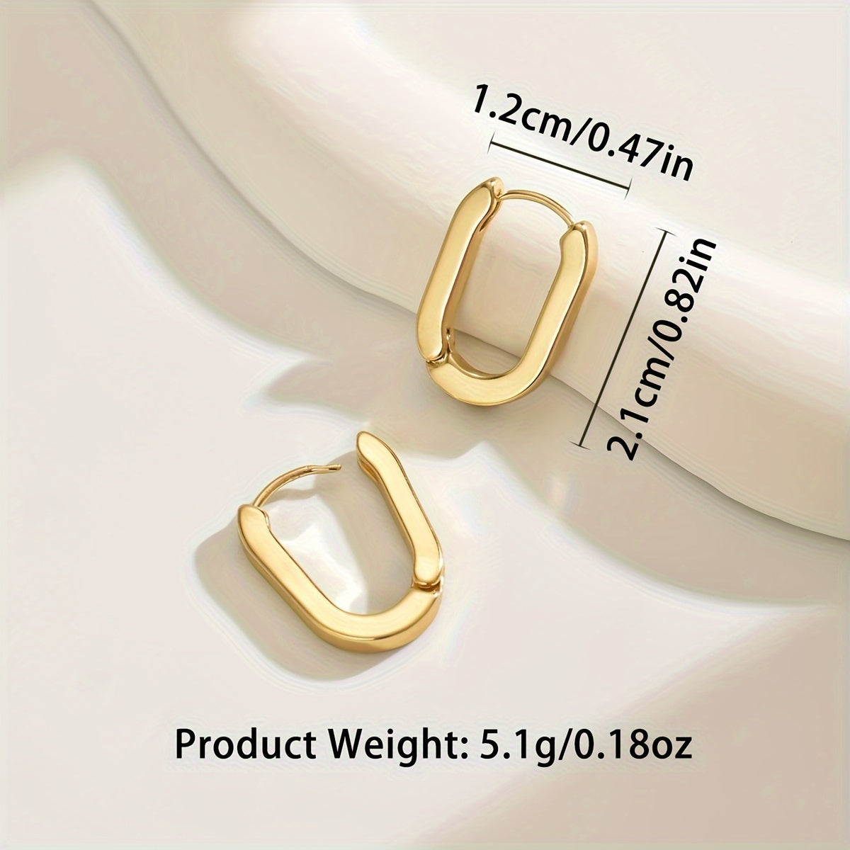 Sophisticated Geometric Hoop Earrings