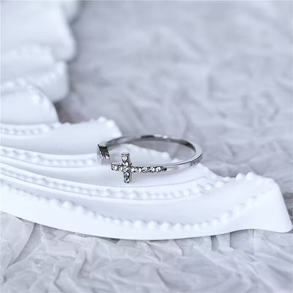 Romantic Adjustable Heart Zirconia Ring