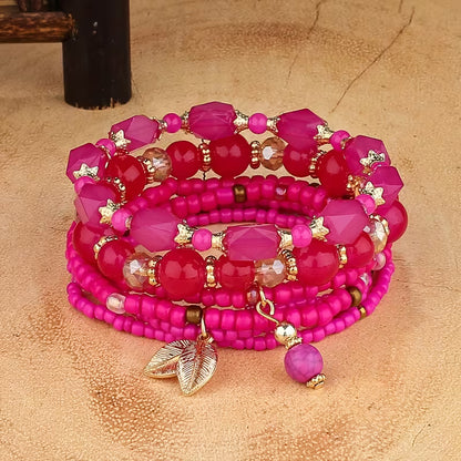 Elegant Crown Turquoise Bracelet Set