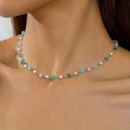 Subtle Pearl and Turquoise Bead Bracelet