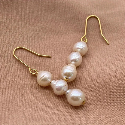 Elegant Baroque Pearl Earrings