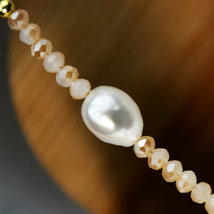 Minimal Beach Pearl Necklace