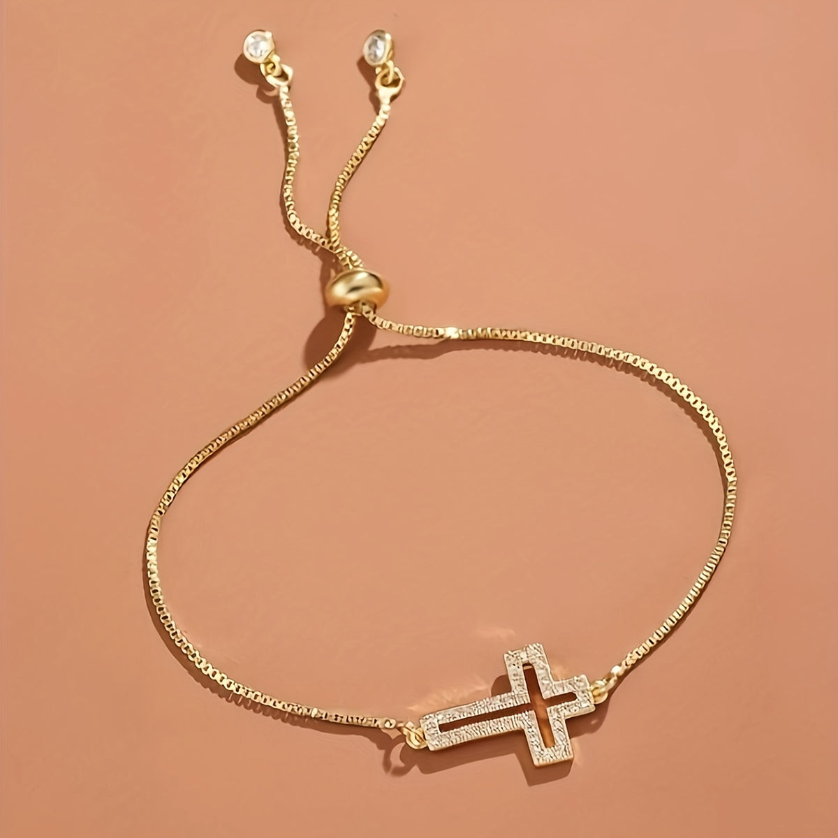 Classic Adjustable Cross Bracelet