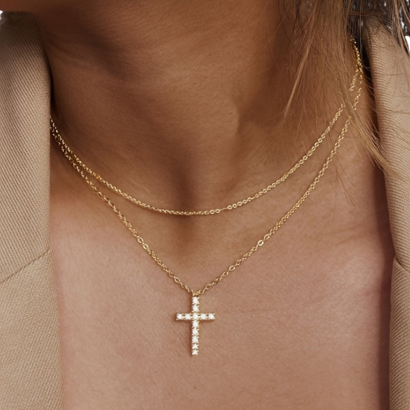 Delicate Cross Pendant Necklace