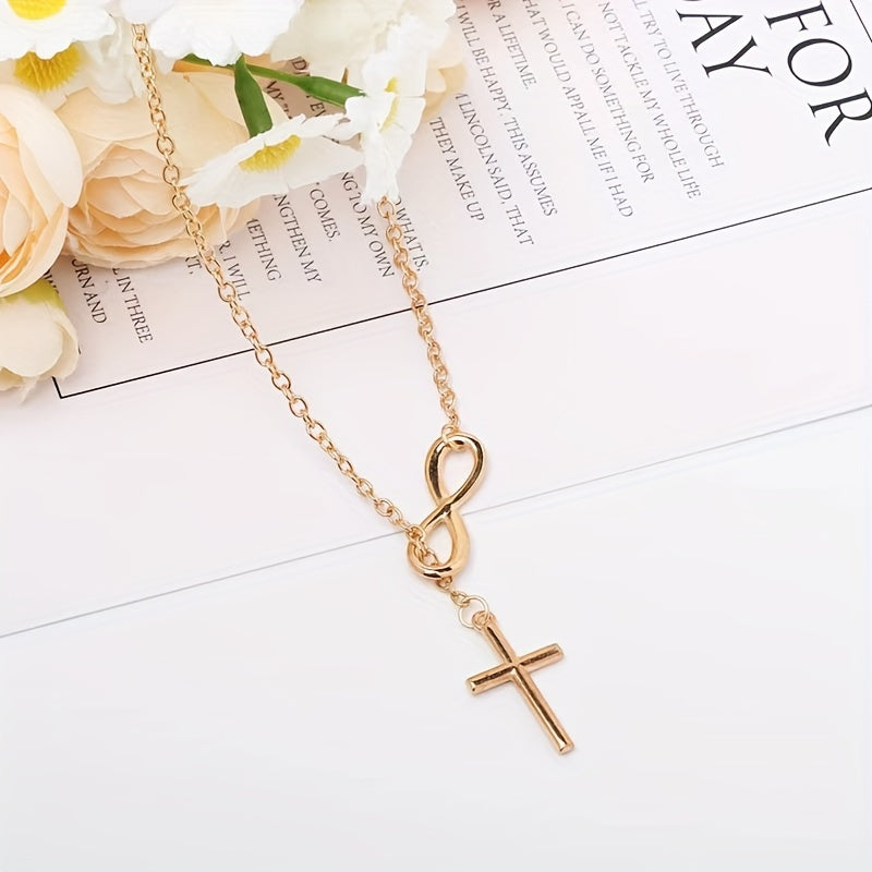 Delicate Short Cross Necklace