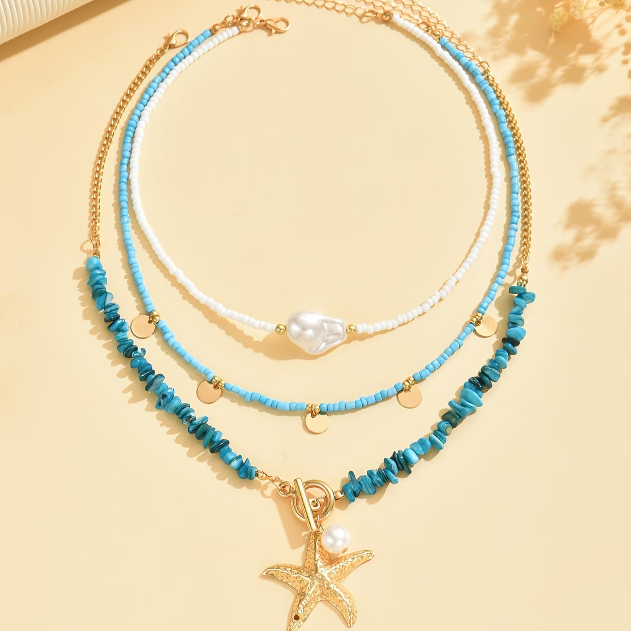 Premium Pearl and Turquoise Coastal Bracelet