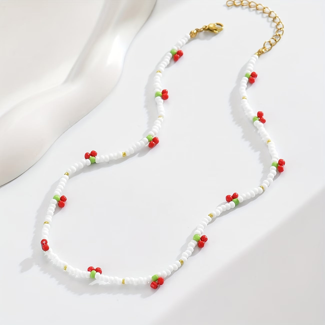 Minimal Cherry Necklace