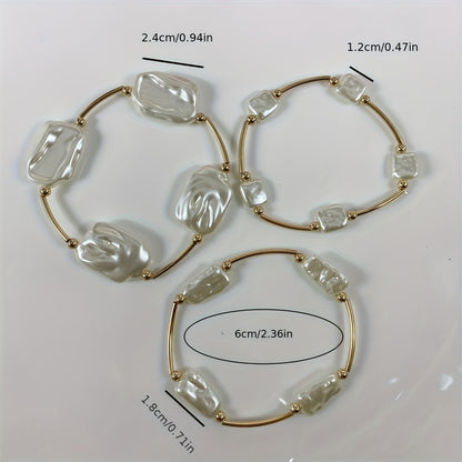 Size guide for the Premium Baroque Pearl Bracelet Set of 3