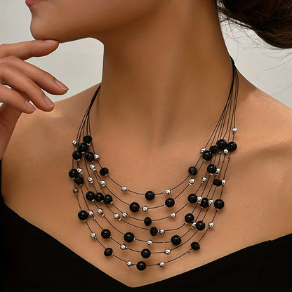 Boho Multi-Layered Pearl Set