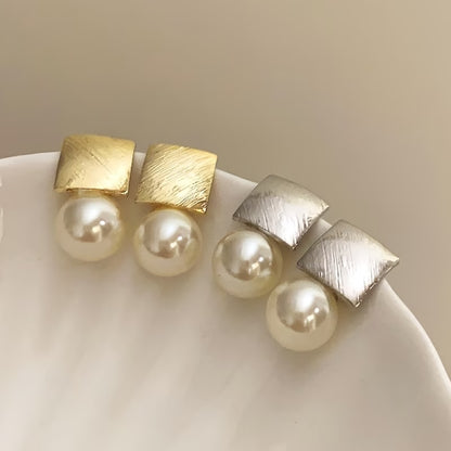 Pearl Cushion Earrings