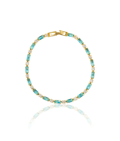 Dazzling Gold Turquoise Bracelet