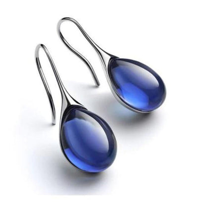 Glass Teardrop Earrings