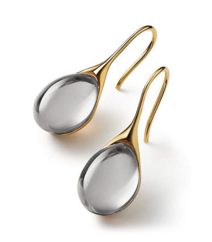 Classic Cabochon Drop Earrings