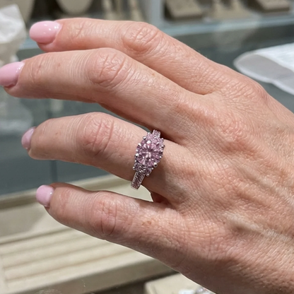 Timeless Rosé Sapphire Celia Rosette Ring