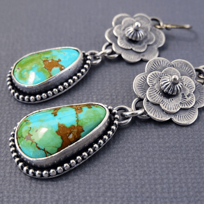 Elegant Turquoise Art Earrings