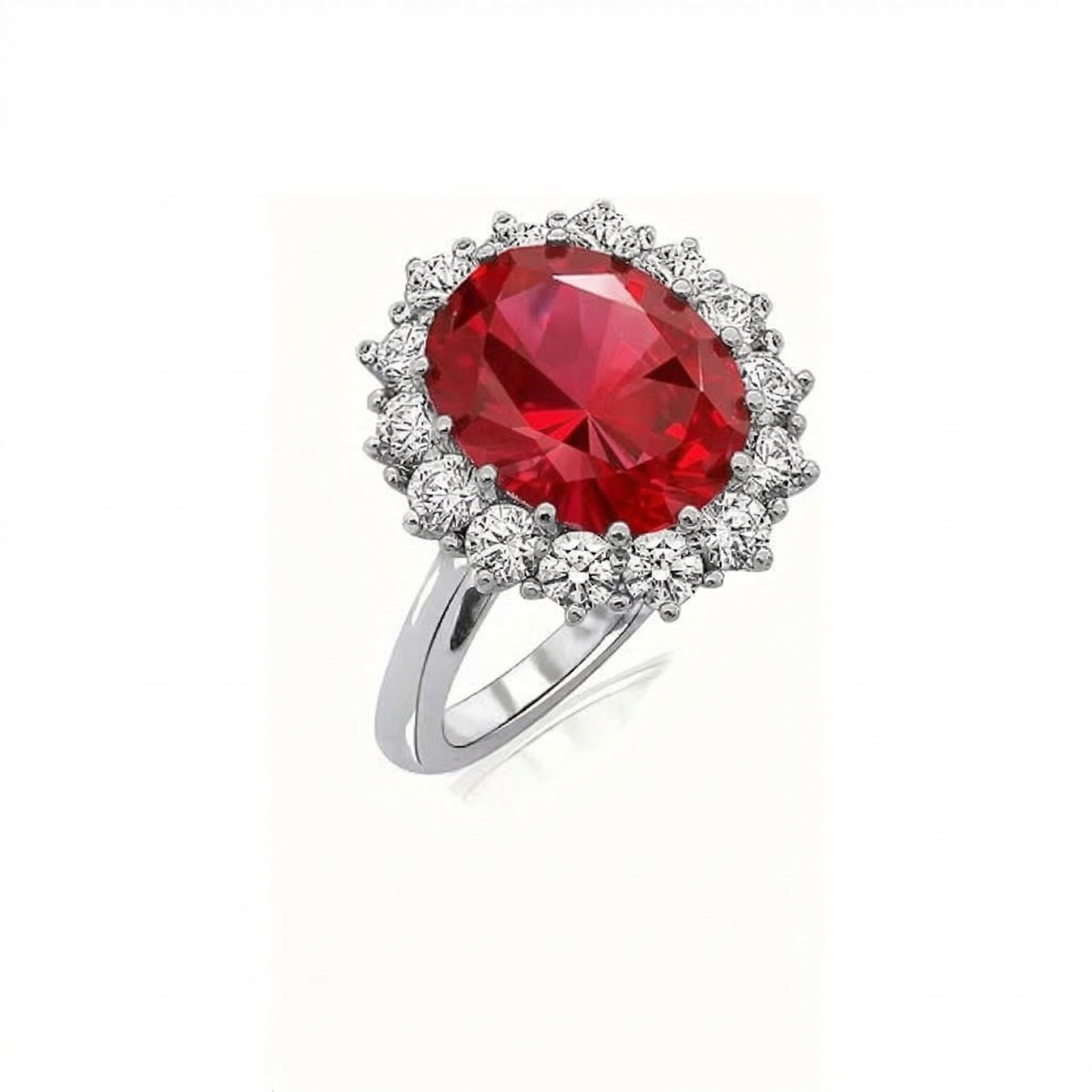 **Sophisticated Scarlet Ruby Gold Ring**
