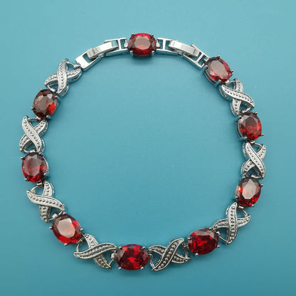 Elegant Hand-Set Crystal Bracelet