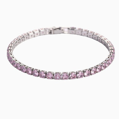 Elegant Rosé Sapphire Tennis Bracelet
