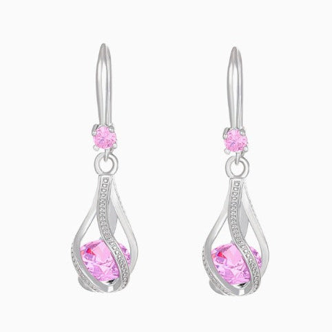 Classy Twisted Rosé Sapphrie Earrings