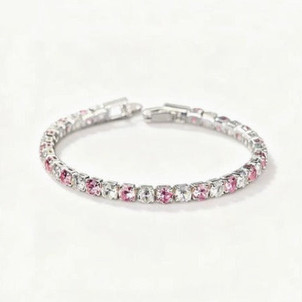 Sophisticated Rosé Sapphire Radiance Bracelet