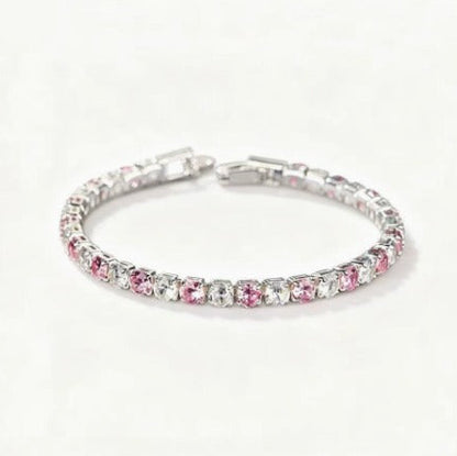 Sophisticated Rosé Sapphire Radiance Bracelet