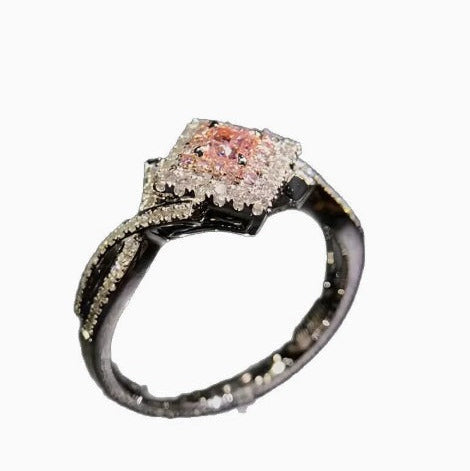 Sophisticated Rosé Sapphire Pave Ring