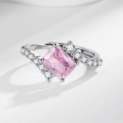 Adjustable Elegant Rosé Sapphire Ring