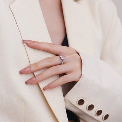 Adjustable Elegant Rosé Sapphire Ring